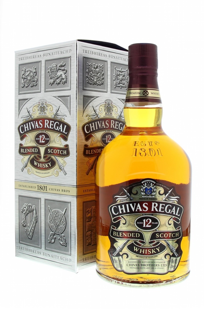 Chivas Regal 12 Years 100cl 40° (R) GBX x6