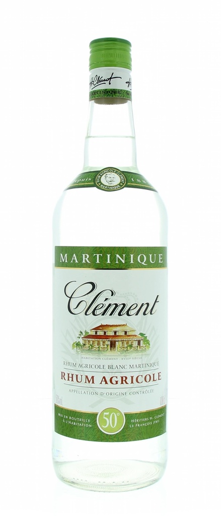 Clément Rhum Agricole Blanc 100cl 55° (R) x6