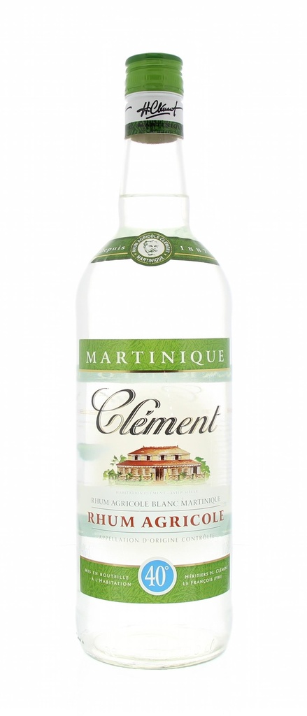 Clément Rhum Agricole Blanc 100cl 40° (R) x6