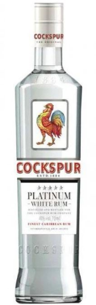 Cockspur Platinum White Rum 70cl 40° (R) x6