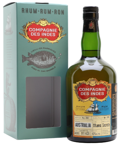 Compagnie des Indes Australia Rum 11 YO 70cl 43° (R) GBX x6