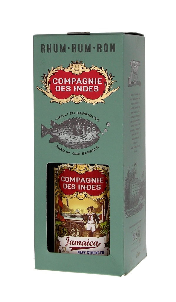 Compagnie des Indes Jamaica 5 YO Navy Strength 70cl 57° (R) GBX x6