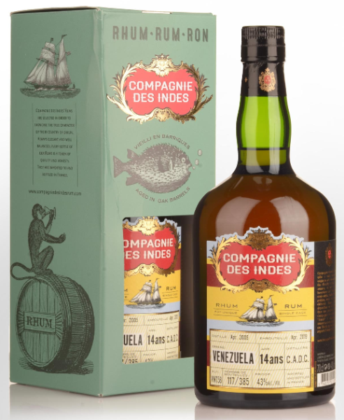 Compagnie des Indes Venezuela C.A.D.C. single cask 14 YO 70cl 43° (R) GBX x6
