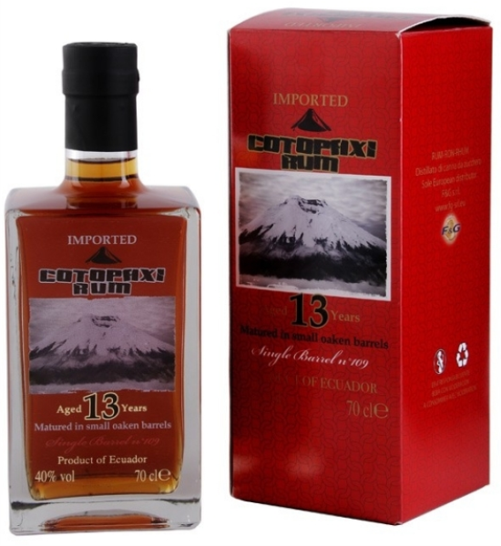 Cotopaxi 13 Years Single Barrel Rum 70cl 40° (R) GBX x6