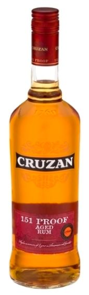 Cruzan 151 Proof Rum 100cl 75,5° (R) x12