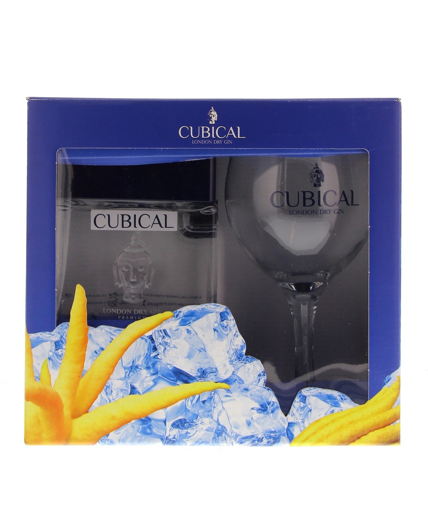 Cubical Premium Gin by Botanic 70cl 40° + Glas (R) GBX x6