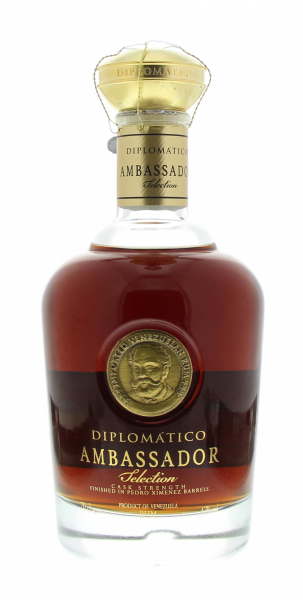 Diplomatico Ambassador 70cl 47° + Wooden GBX (R) GBX x4