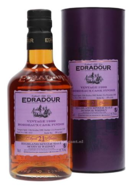 Edradour 21 YO 1999 Bordeaux Cask 70cl 55,7° (R) GBX x6