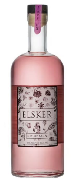 Elsker Dry Pink Gin 100cl 40° (R) x6