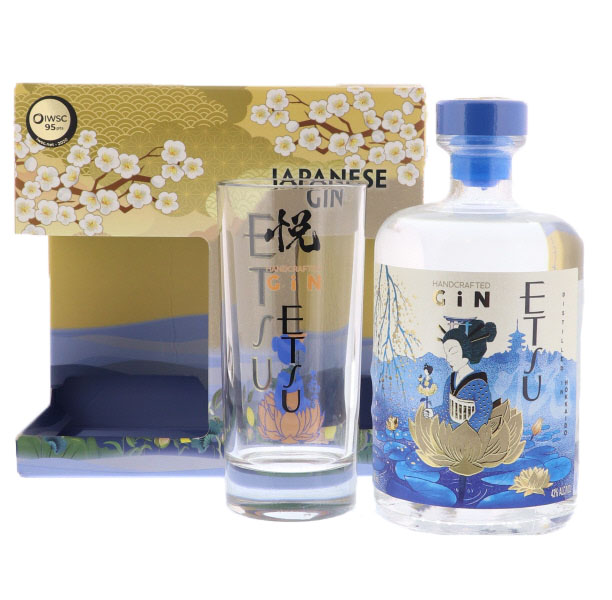 Etsu Japanese Gin 70cl 43° + Glas (NR) GBX x3