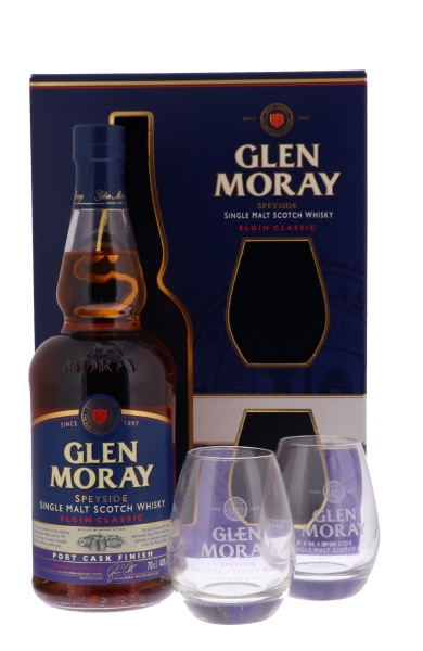 Glen Moray Classic Port Cask Finish + 2 Gasses 70cl 40° (NR) GBX x6