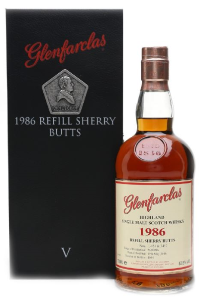 Glenfarclas 1986 Refill Sherry Butts V 70cl 53,8° (R) GBX x1