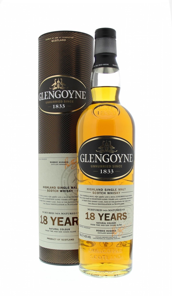 Glengoyne 18 Years 70cl 43° (R) GBX x6