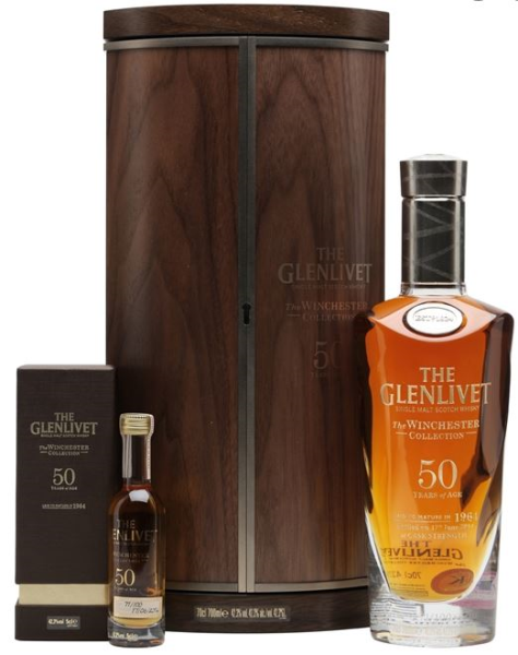 Glenlivet 50 Years 1967 Winchester Edition + 5cl Miniature 70cl 48° (R) GBX x1