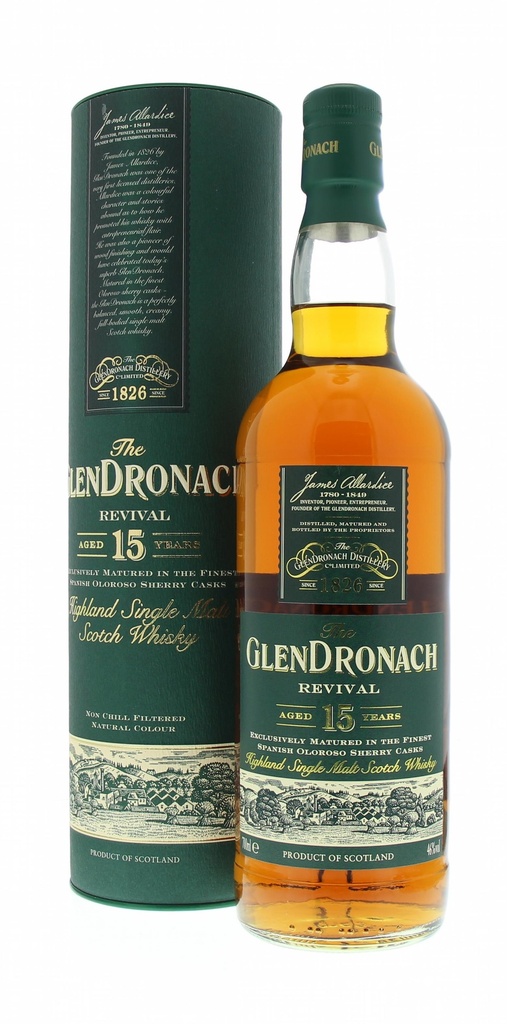 Glendronach 15 YO Revival 70cl 46° (R) GBX x6