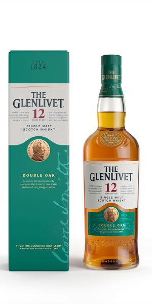 Glenlivet 12 YO Double Oaked 70cl 40° (R) GBX x3