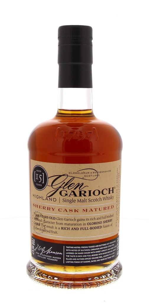 Glen Garioch 15 YO Sherry Cask Matured 70cl 53,7° (R) GBX x6
