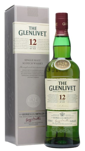 Glenlivet 12 YO 70cl 40° (R) GBX x3