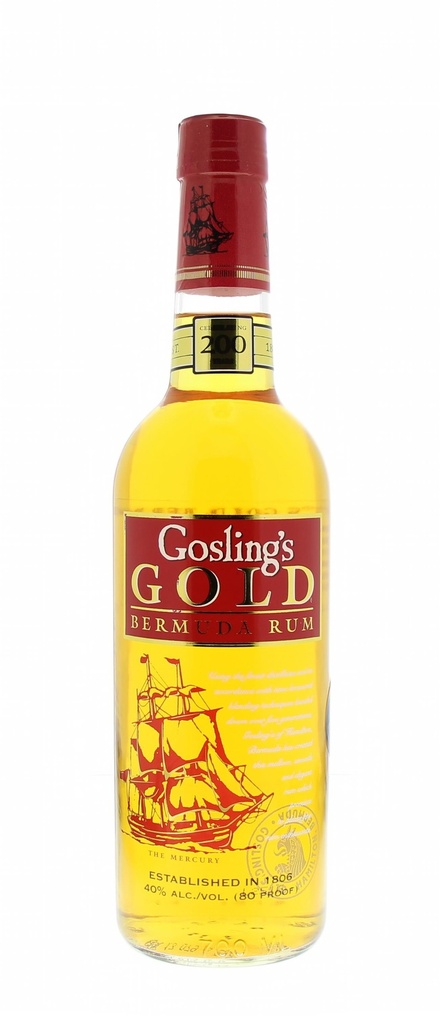 Gosling's Gold Bermuda Rum 70cl 40° (R) x12