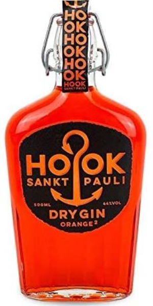 Hook Gin Dry Orange 2 50cl 44° (R) x6