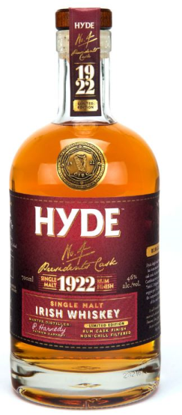 Hyde No. 4 Irish Whiskey Rum Finish 70cl 46° (R) x6