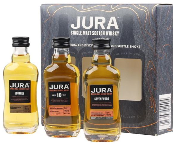 Isle of Jura Welcome to Pack (10 YO /Journey/Seven Wood) 40,67 3x5cl 40,67° (R) GBX x12