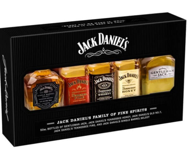 Jack Daniel's Family of Fine Spirits 5x5cl 39° (R) GBX x12