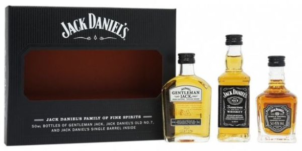 Jack Daniel's 3x5cl (N°7 + Gentleman Single Barrel) 15cl 41,67° (R) GBX x12