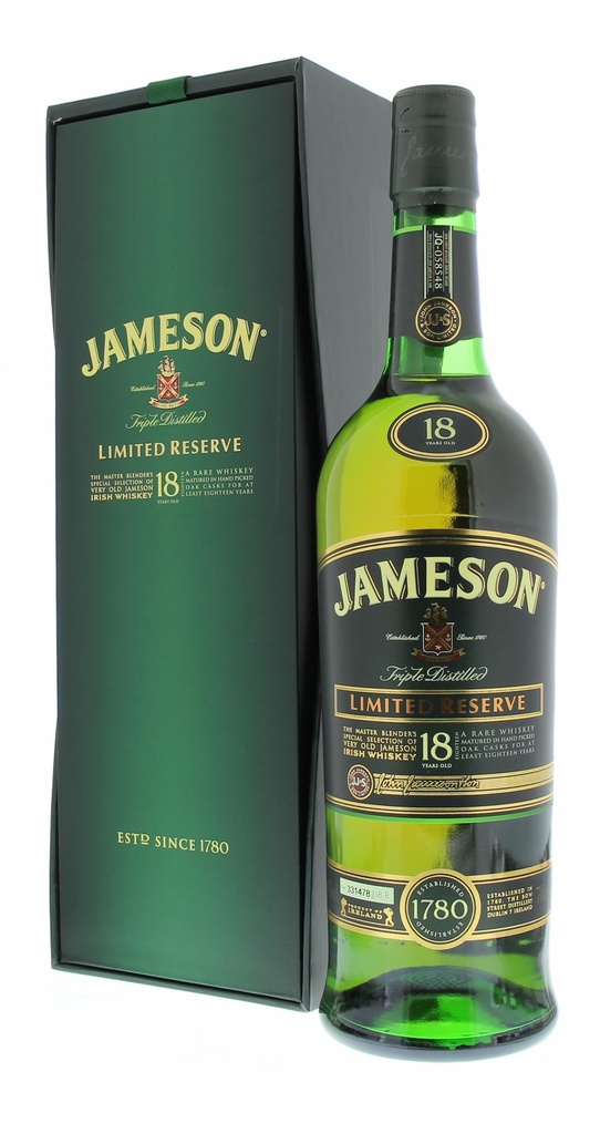 Jameson 18 Years Limited Reserve 70cl 40° (R) GBX x3