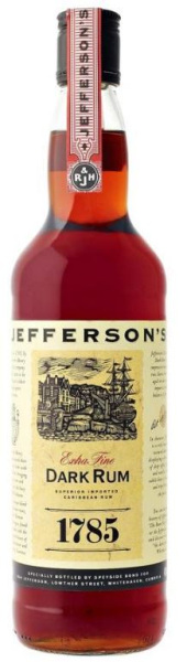 Jefferson's 1785 Dark Rum 70cl 40° (R) x6