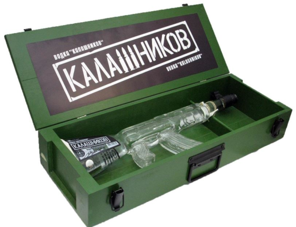 Kalashnikov AK-47 Vodka Gun 100cl 40° (R) x6