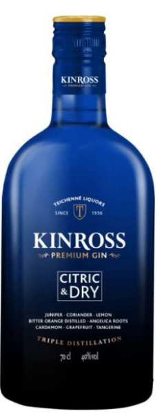 Kinross Citric Dry Gin 70cl 40° (R) x6