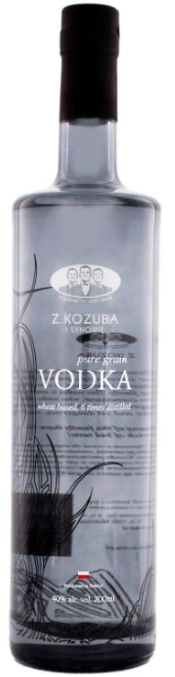 Kozuba Pure Grain Vodka 70cl 40° (R) x6