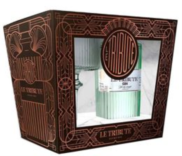 Le Tribute Gin + 1 glass 70cl 43° (R) GBX x4