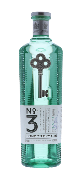 London N°3 Dry Gin (New Bottle) 70cl 46° (R) x6