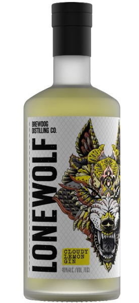 LoneWolf Cloudy Lemon Gin- Brewdog 70cl 40° (R) x6