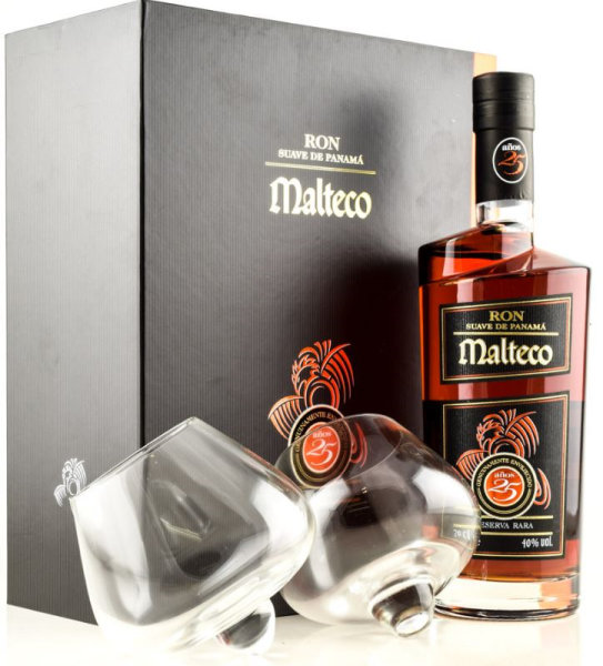 Malteco 25 YO 70cl 40° + glasses (R) GBX x6
