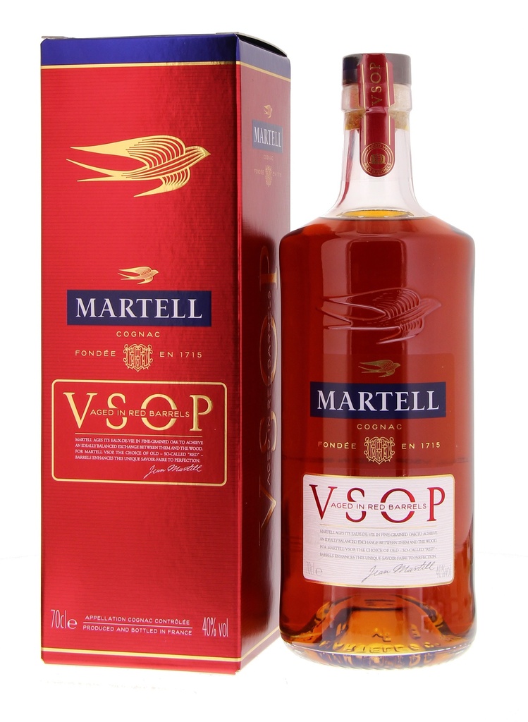 Martell Red Barrel VSOP 70cl 40° (R) GBX x6