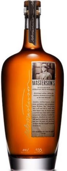 Masterson's 10 Years Straight Rye 70cl 45° (R) x6
