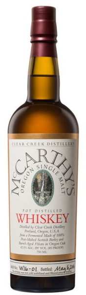McCarthy 3 Years Oregon Single Malt Whisky 70cl 42,5° (R) x6