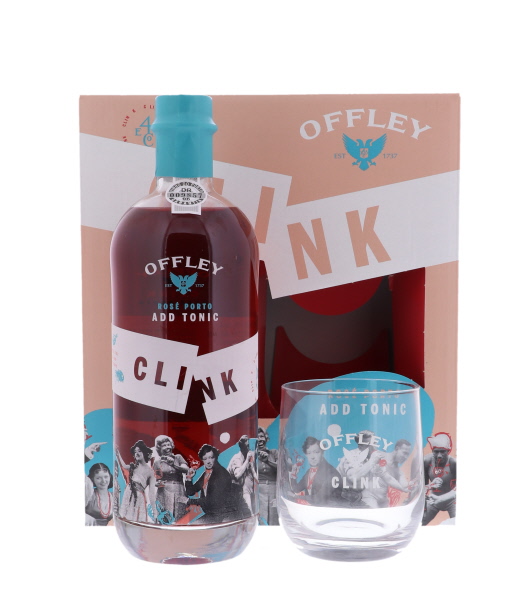 Offley Clink Pink 75cl 18° + Glass (R) GBX x6
