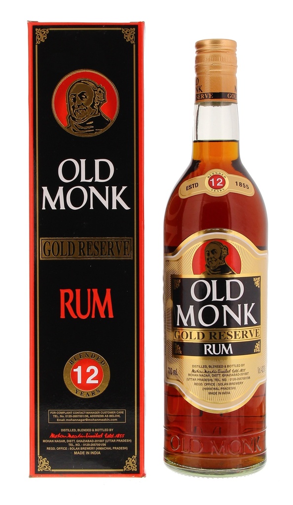 Old Monk 12 YO 70cl 42,8° (R) GBX x12