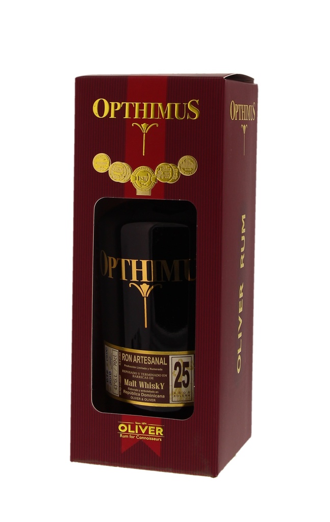 Opthimus 25 Years Malt Finished 70cl 43° (R) GBX x6