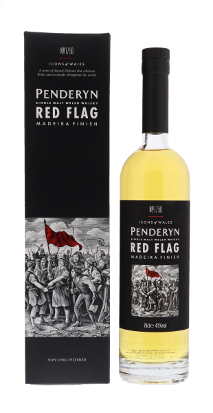 Penderyn Icons of Wales Red Flag 70cl 41° (R) GBX x6