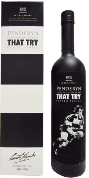 Penderyn Icons of Wales 4 That Try 70cl 41° (R) GBX x6