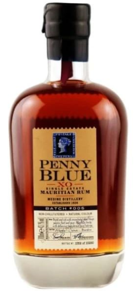 Penny Blue XO Single Estate Mauritian Rum Batch No. 005 70cl 43,1° (R) x6