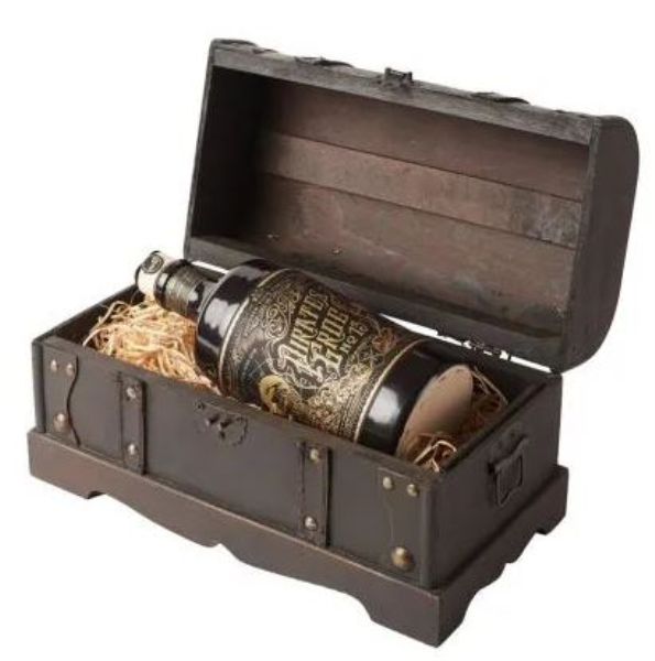 Pirate's Grog No.13 - Personalised Gift Chest 70cl 40° (R) GBX x6