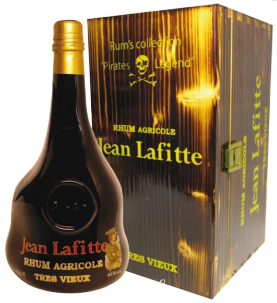 Pirate's Legend Collection Jean Lafitte Rhum 70cl 44° (R) GBX x6
