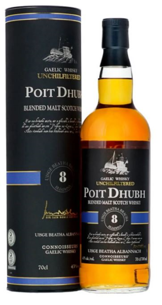 Poit Dhubh 8 YO Malt Whisky 70cl 43° (R) GBX x6