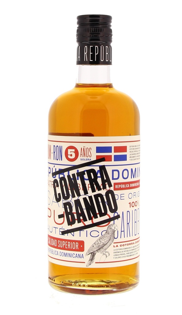 Ron Contra-Bando Rum Superior 5 Anos 70cl 38° (R) x6